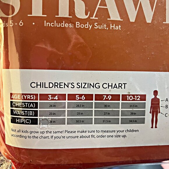 Hauntloook Kids Sweet Strawberry Halloween Costume Unisex Dress Up Pullover Set - Picture 6 of 6